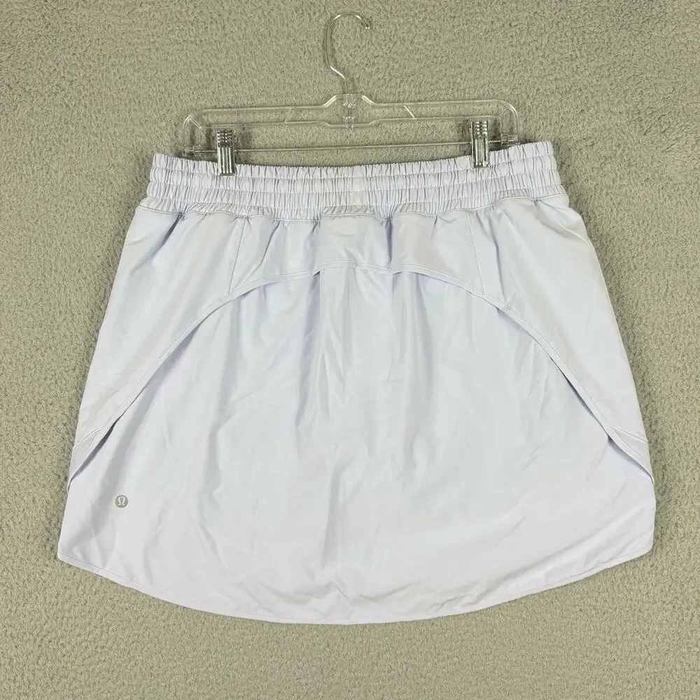 Lululemon Skirt Women's 14 Pastel Lavender Hotty Hot Skort Gym Yoga Pickleball